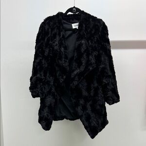 BB Dakota Black Faux Fur Jacket